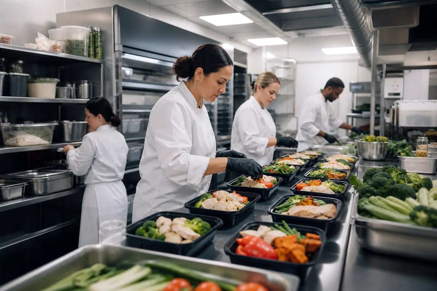 Our commercial meal-prep kitchen